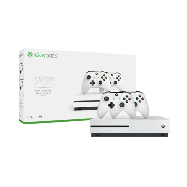 Игровая приставка XBOX One S 1Tb с двумя геймпадами 234-00608