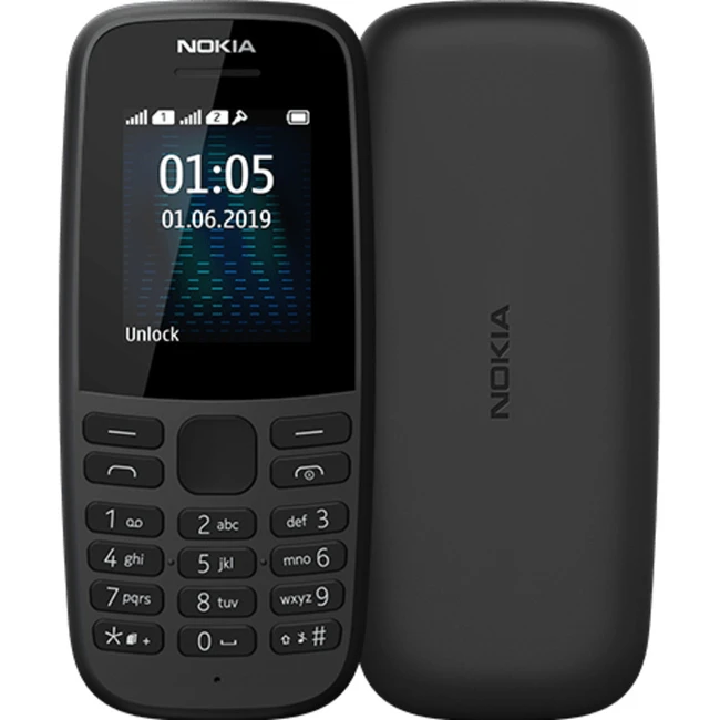 Мобильный телефон Nokia 105 Dual Sim Black Nokia 105 DS
