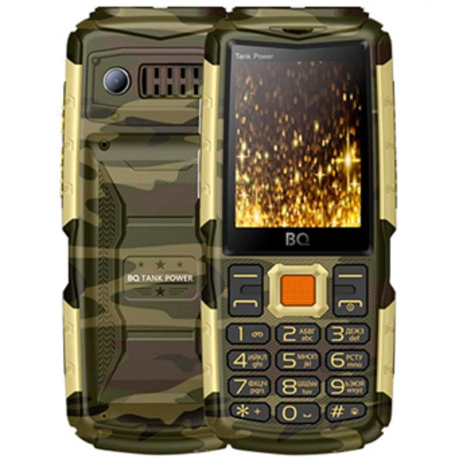 Мобильный телефон BQ 2430 Tank Power Камуфляж+Золото BQ-2430 Камуфляж+Золото