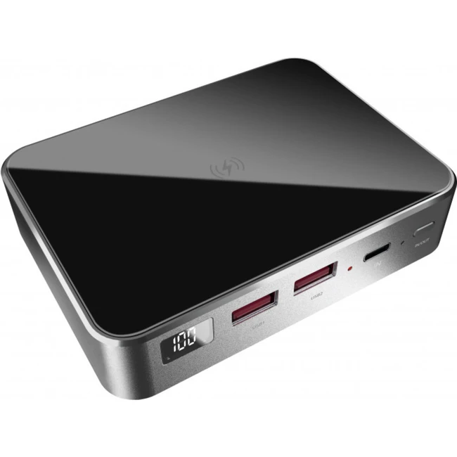 Внешний аккумулятор (Power Bank) Prestigio GRAPHENE 20000 mAh PD PRO Space Gray PPB121G_SG (20000 мАч, Черный)