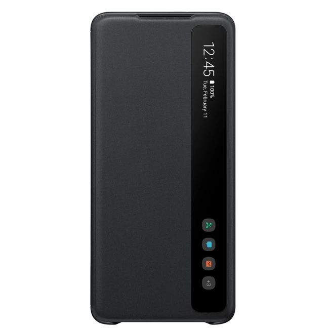 Аксессуары для смартфона Samsung Galaxy S20+/G985, Smart Clear View Cover, Black EF-ZG985CBEGRU