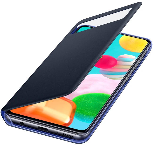 Аксессуары для смартфона Samsung Galaxy A41 S View Wallet Cover black EF-EA415PBEGRU