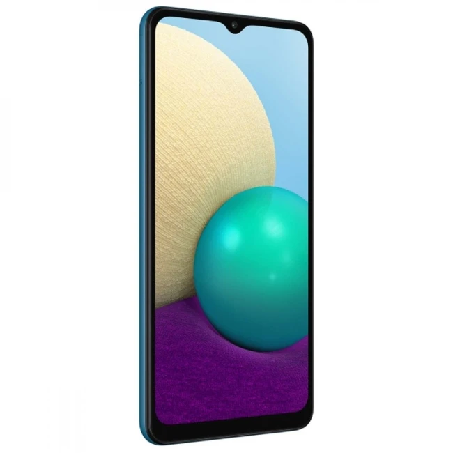 Смартфон Samsung Galaxy A02 SM-A022 32Gb 2Gb синий SM-A022GZBBSER