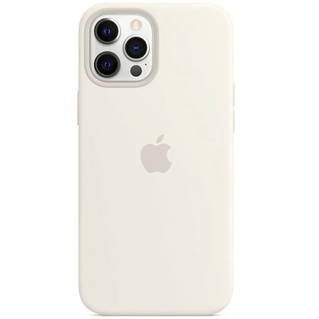 Аксессуары для смартфона Apple Чехол для iPhone 12 Pro Max Silicone Case with MagSafe - White MHLE3ZM/A