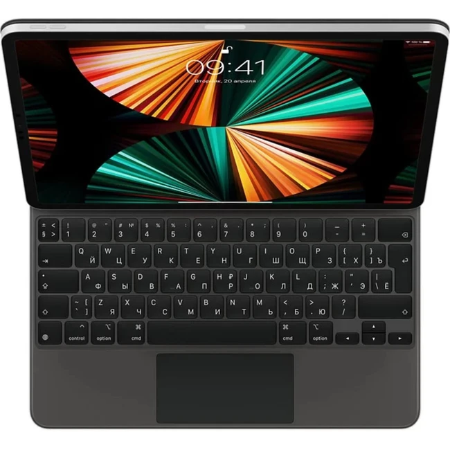 Аксессуары для смартфона Apple Чехол-клавиатура Magic Keyboard for iPad Pro 12.9-inch (5th generation) - Russian - Black MJQK3RS/A