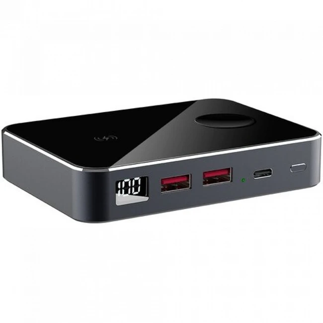 Внешний аккумулятор (Power Bank) Prestigio Graphene PD Watch Edition 10000 PPB112G_SG (10000 мАч, Черный)