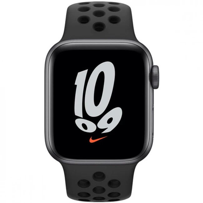Apple Watch Nike SE GPS, 40mm Space Grey Aluminium Case with Anthracite/Black Nike Sport Band - Regular MKQ33GK/A