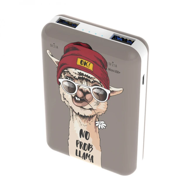 Внешний аккумулятор (Power Bank) Ritmix RPB-10007 Lama RPB-10007-Lama 10000 мАч, Коричневый