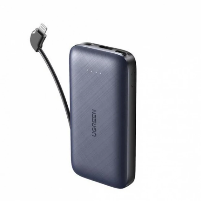 Внешний аккумулятор (Power Bank) UGREEN PB172 10398 (10000 мАч, Черный)