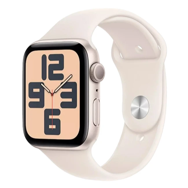 Apple Watch SE GPS 40mm Starlight Aluminium Case with Starlight Sport Band MXEF3QI/A (Смарт-часы)
