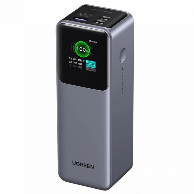 Внешний аккумулятор (Power Bank) UGREEN Fast Charging PB722 35525B 25000 мАч, Серый