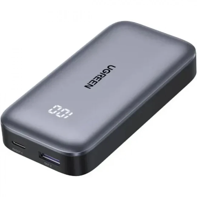 Внешний аккумулятор (Power Bank) UGREEN PB502 25185 10000 мАч, Серый
