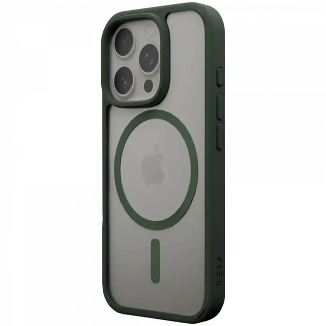 Аксессуары для смартфона iLera ColorAnt Clear Case, Deep Green for iPhone 16 Pro Max ILGCACLCADG16PRMX