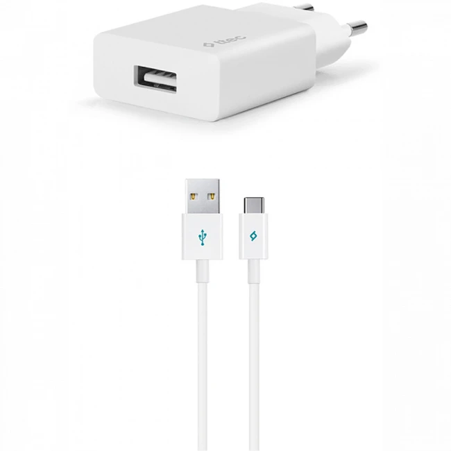 Ttec SmartCharger Travel Charger 2.1A Type-C Cable White 2SCS20CB (2.1)