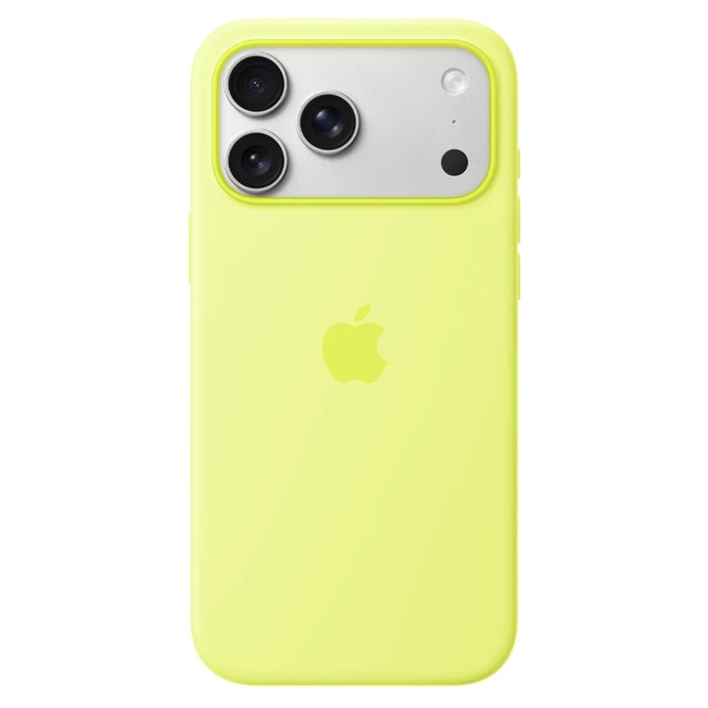 Аксессуары для смартфона Apple Чехол для iPhone 17 Pro Max Silicone Case with MagSafe – Neon Yellow MGFM4ZM/A