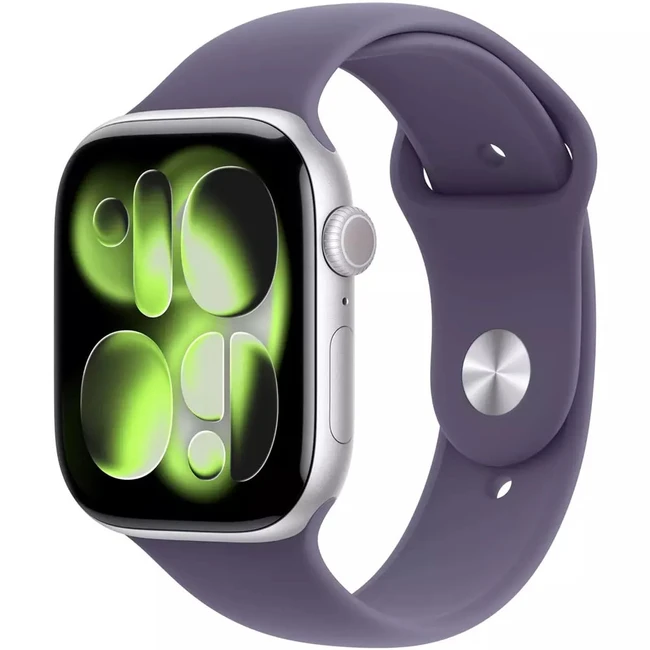Apple Watch Series 11 GPS 42mm Silver Aluminium Case with Purple Fog Sport Band - M/L MEU74RK/A Смарт-часы