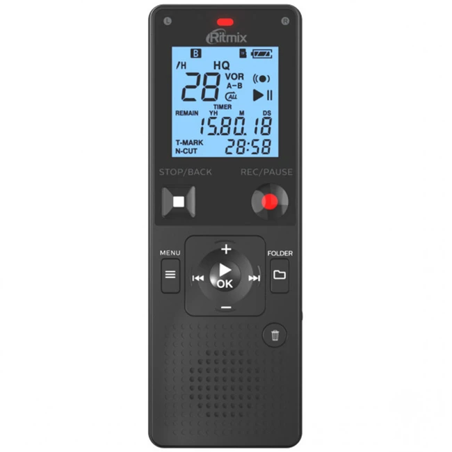 Аксессуары для смартфона Ritmix Цифровой диктофон RR-820 16GB Black