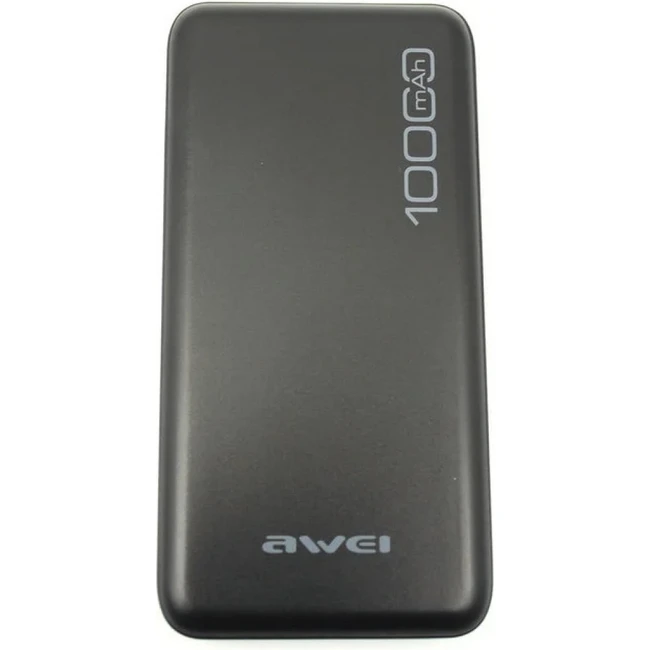 Внешний аккумулятор (Power Bank) AWEI P28K (10000 мАч, Серый)