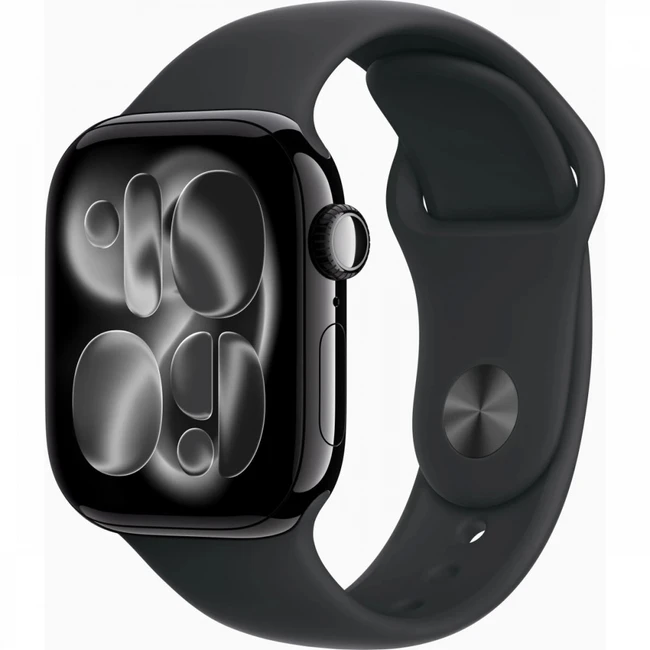 Apple Watch Series 11 42mm Jet Black Aluminium Case With Black Sport Band M/L MEQU4LW/A Смарт-часы