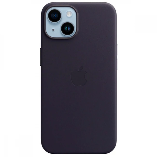 Аксессуары для смартфона Apple Чехол для iPhone 14 Leather Case with MagSafe - Ink MPP63ZM/A