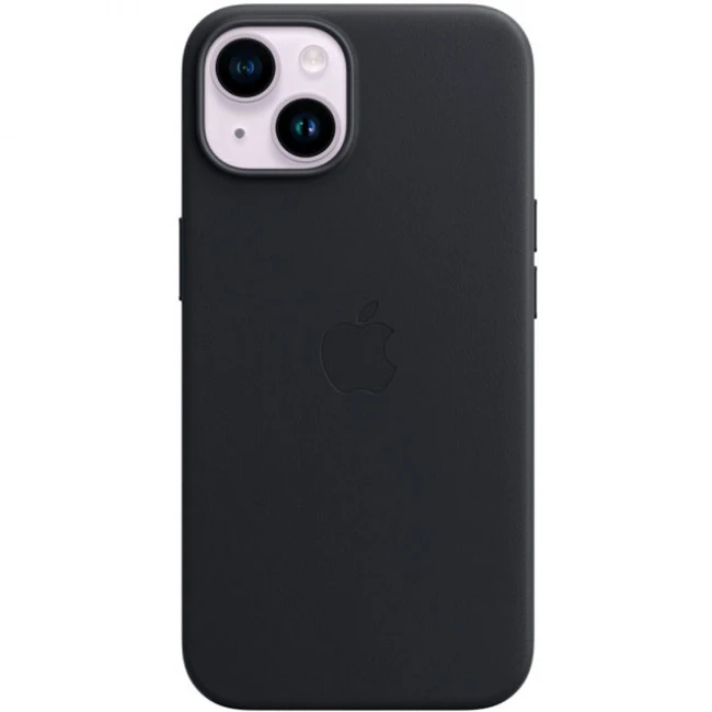 Аксессуары для смартфона Apple Чехол для iPhone 14 Plus Leather Case with MagSafe - Midnight MPP93ZM/A
