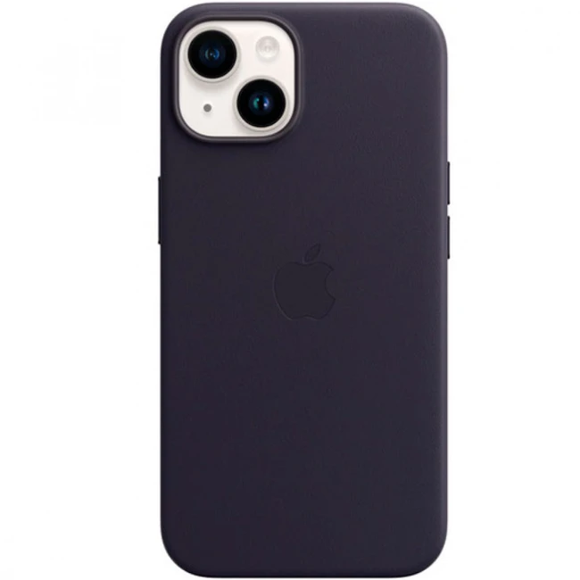 Аксессуары для смартфона Apple Чехол для iPhone 14 Plus Leather Case with MagSafe - Ink MPPC3ZM/A
