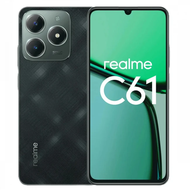 Смартфон REALME C61 (8/256Gb) RMX3930, Зеленый 6941764442764 (256 Гб, 8 Гб)