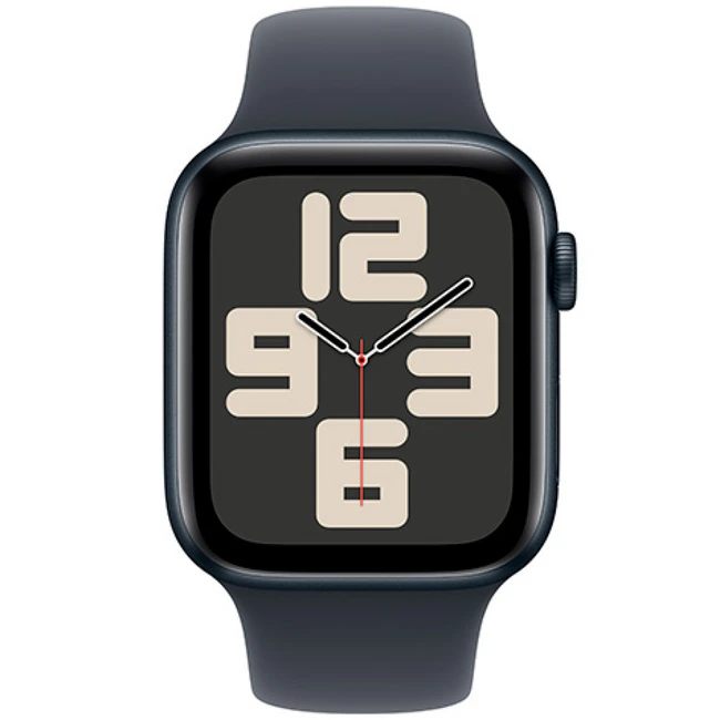 Apple Watch SE 2024 GPS 44mm Midnight Aluminium Case with Midnight Sport Band MXE73QI/A (Смарт-часы)