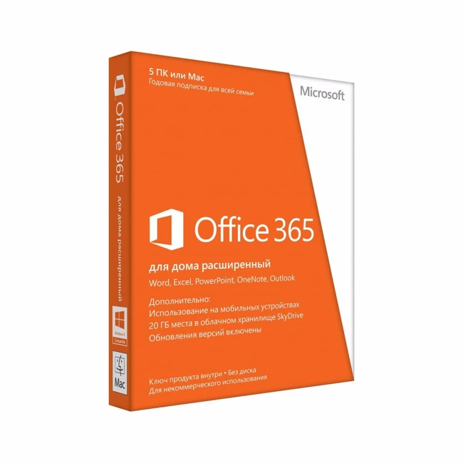 Офисный пакет Microsoft 365 Для семьи 6GQ-00084