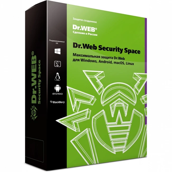 Антивирус Dr.Web Security Space на 12 м 1 ПК LHW-BK-12M-1-A3 (Первичная лицензия)