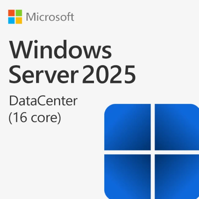 Операционная система Microsoft Windows Server 2025 Datacenter - 16 Core DG7GMGF0PWHD:0001 (Windows Server 2025)