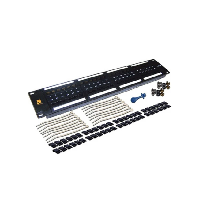 Патч-панель LANMASTER 48 портов, UTP, кат.6, 2U LAN-PPL48U6