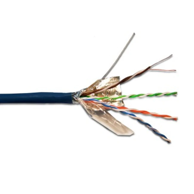 Кабель витая пара LANMASTER Кабель информационный Lanmaster кат.5е F/UTP общий экран 4X2X24AWG PVC внутренний 305м LAN-5EFTP-BL