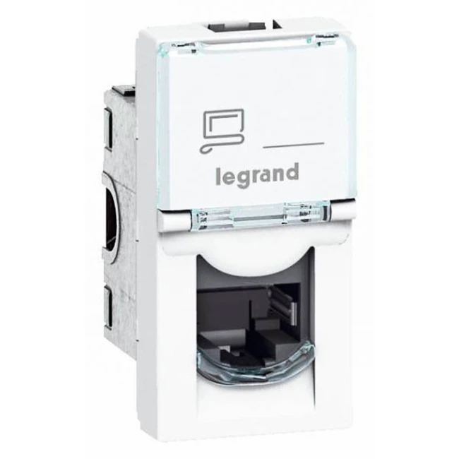 Аксессуар для оптических сетей Legrand MOSAIC RJ45 STP кат6 1 мод 076563