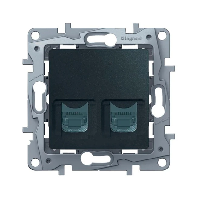 Сетевая розетка Legrand Роз 2ХRJ45 5е UTP АНТР ETIKA 672655