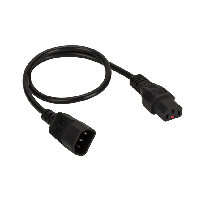 Кабель питания LANMASTER C13-C14 LAN-PP13L/14-1.8-BK
