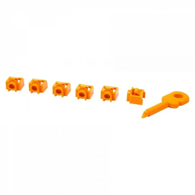 Инструмент для монтажа СКС LANMASTER Комплект заглушек порта RJ-45 LAN-SEC45-PL-SET-OR