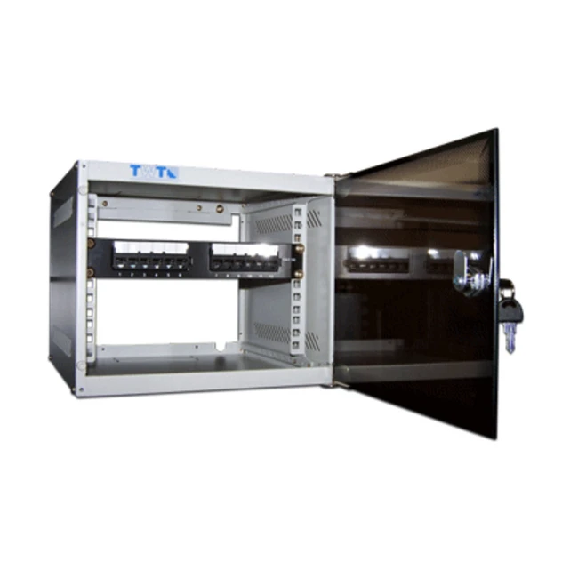 Серверный шкаф LANMASTER Шкаф настенный Lite 10", 12U 300x310, стеклянная дверь TWT-CBW10-12U-3x3