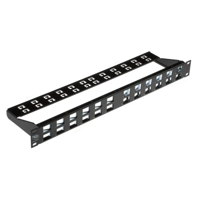 Патч-панель Brand-Rex 24 Port CAT6A / 10GPlus ANGLED Modular Patch Panel MMCPNLX24SIJ2MAN (24 порта, UTP)
