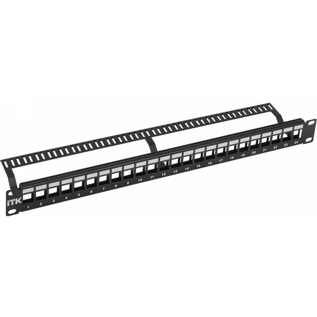 Патч-панель ITK 1U Модульная патч-панель UTP, 24 порта PP24-1UMU (24 порта, UTP)