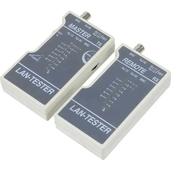 Инструмент для монтажа СКС LANMASTER Тестер витой пары TST-200 TWT-TST-200