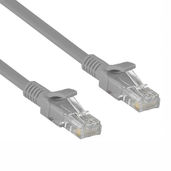 Патч-корд ExeGate UTP-RJ45-RJ45-5e-0,5M-GY EX169509RUS