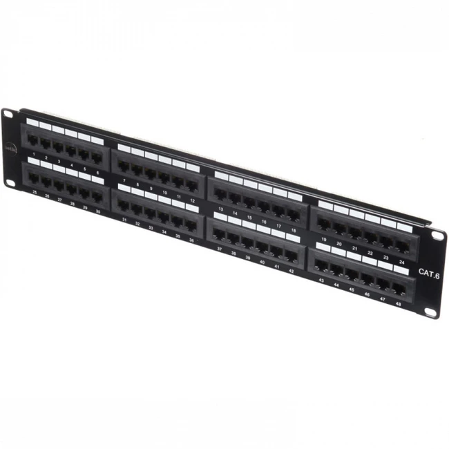 Патч-панель Netko P48T-KAA-C6C (48 портов, UTP, Cat. 6)