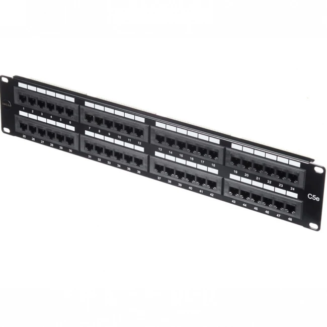 Патч-панель Netko P48T-KDA-CEC (48 портов, UTP, Cat. 5e)