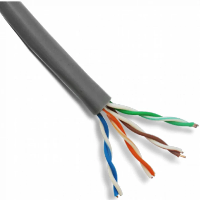 Кабель витая пара CROWN micro UTP CMU-CC02 Gray
