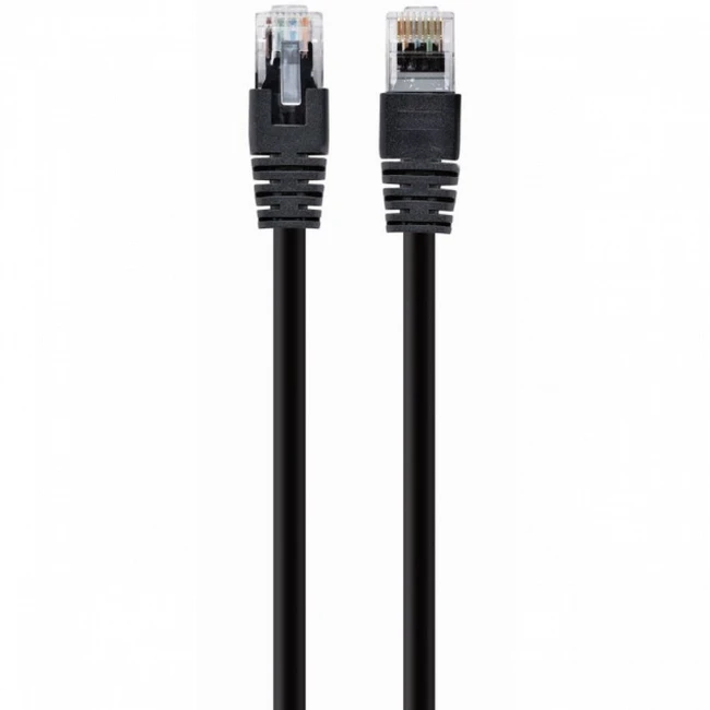 Патч-корд Cablexpert Кабель UTP 5e-Cat 7.5 m черный PP12-7.5M/BK