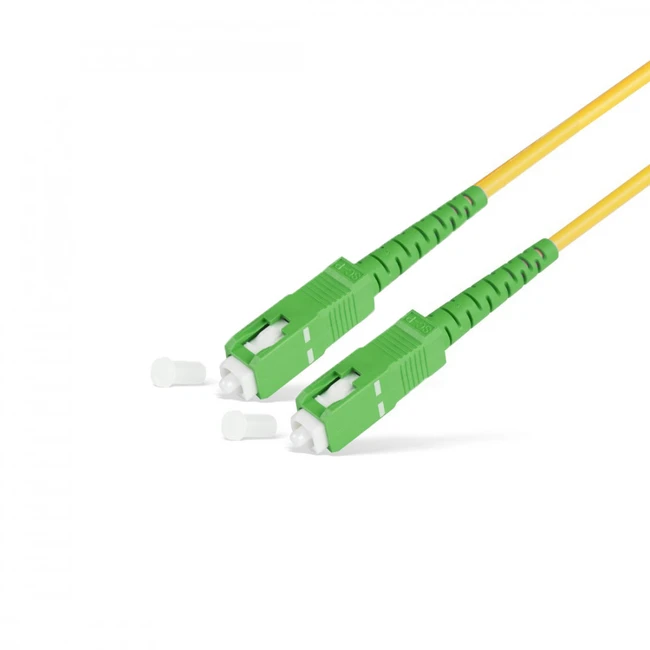 Оптический патч-корд АЗОП Патч корд оптоволоконный,, SC/APC-SC/APC SM 9/125 Simplex 2.0мм 1 м, LSZH 21510_