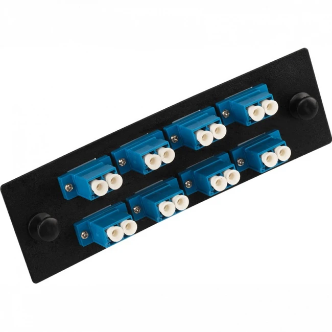 Патч-панель LANMASTER Адаптерная панель для кроссов LAN-FOBM с 8 дуплексными адаптерами LAN-APM-8x2LC/OS2 (8 портов)