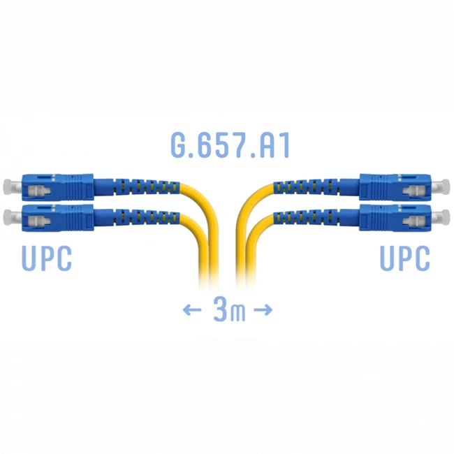 Оптический патч-корд SNR SNR-PC-SC/UPC-DPX-A-3m