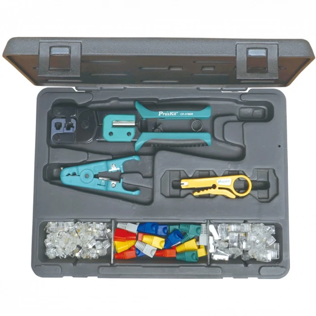 Инструмент для монтажа СКС Pro'sKit Набор инструментов для работы с витой парой 7 предметов 1PK-933